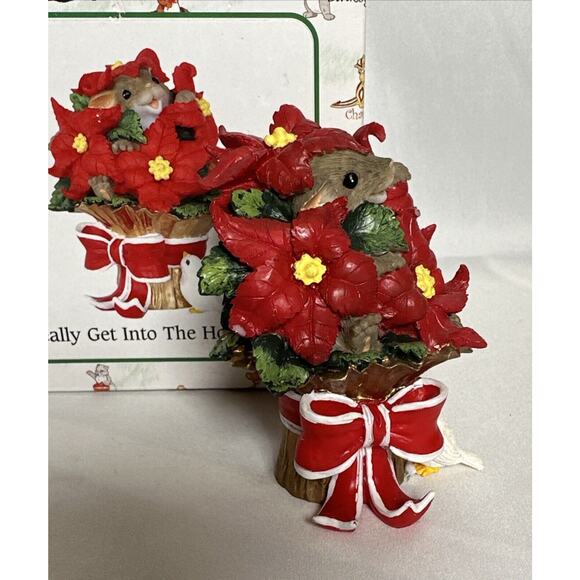 Fitz and Floyd Charming Tails Figurine "You Really Get Into The Holidays" - Picture 2 of 6